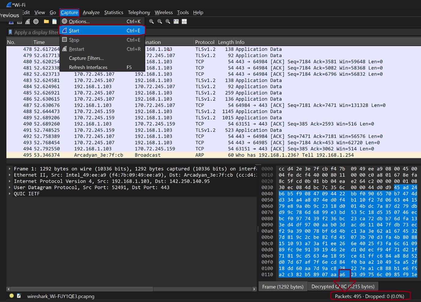 copilot network analysis tesrex 002